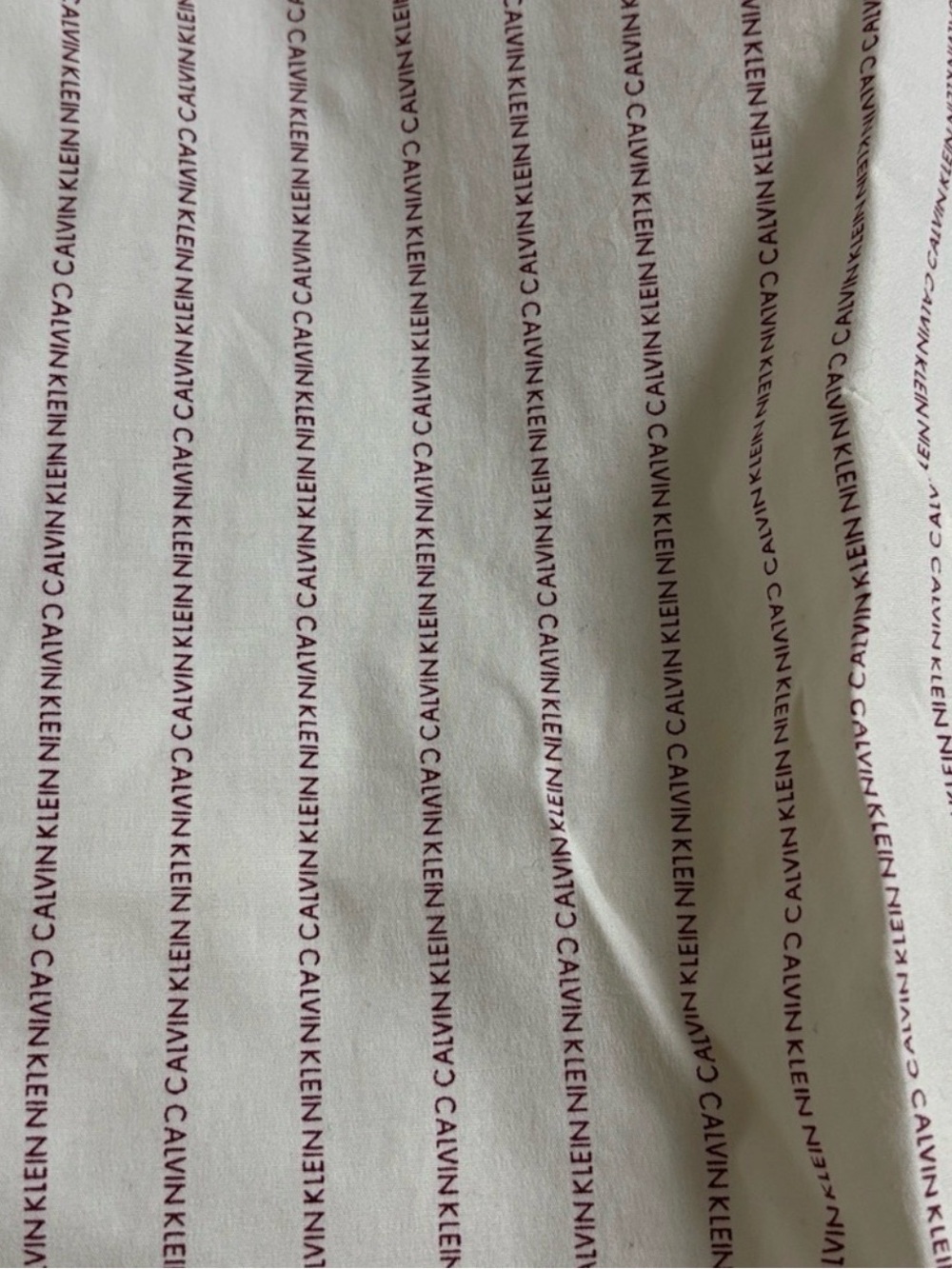 Calvin Klein Vintage Cream Red Logo Striped Button Down Shirt Size 6 - Picture 3 of 5